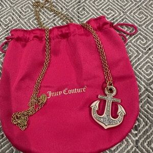 Vintage Juicy Couture anchor necklace